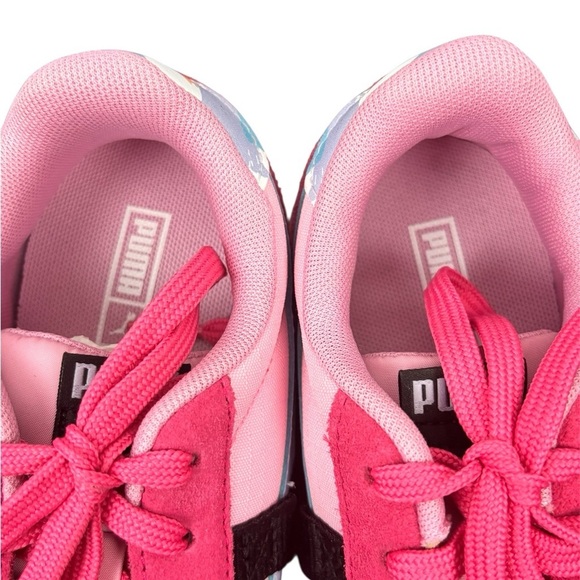 Puma Future Riders Girls Sneakers Size 3C Pink & White - Picture 7 of 9